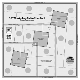 10" Wonky Log Cabin Trim Tool by Creative Grids