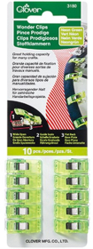 Wonder Clips Neon Green 10/pkt by Clover