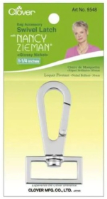 Swivel Latch 1 1/4" Glossy Nickel - Nancy Zieman - Clover