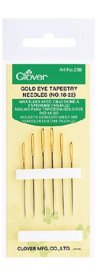 Gold Eye Tapestry Needles #18/22 by Clover