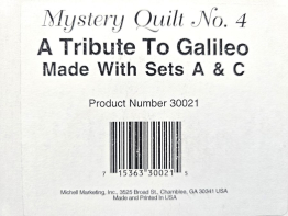 Marti Michell Mystery Quilt No. 4 - A Tribute To Galileo