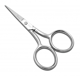 4" Large Ring Fine Point Straight Scissors - Famore Cutlery 708