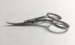 4" Large Ring Double Curved Embroidery Scissors - Famore Cutlery 710