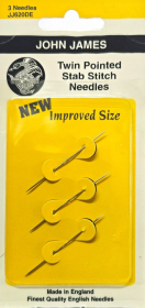 Twin Pointed Stab Stitch Needles - John James Needles