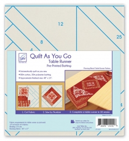 Quilt As You Go Table Runner Pre-Printed Batting - Morning Blend Pattern - June Tailor