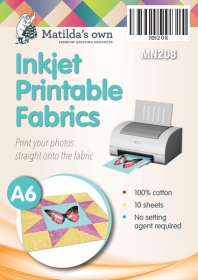 Inkjet Printable Fabrics A6 by Matilda's Own