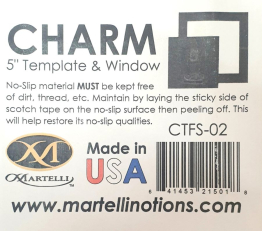 Charm 5" Template & Window - Martelli Templates