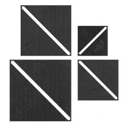 Half-Square Triangle Template Set Large - Martelli Templates