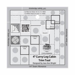 4" Curvy Log Cabin Trim Tool - Creative Grids