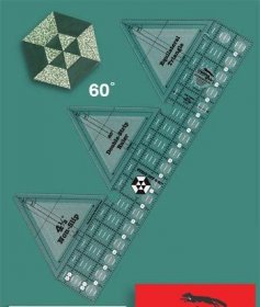 60° Double Strip Equilateral Triangle Ruler - Creative Grids