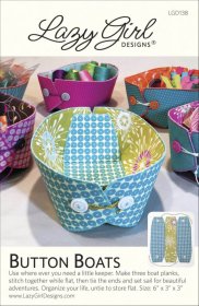 Button Boats Pattern by Lazy Girl Designs