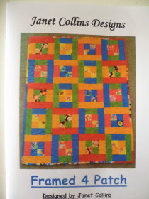 Framed 4 Patch Quilt Pattern - Janet Collins Designs