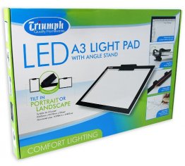 Triumph Led Light Pad A3 White With Angle Stand