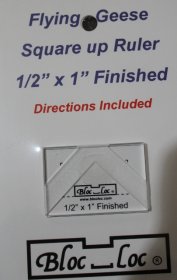 Bloc Loc Flying Geese Square Up Ruler ½” x 1"