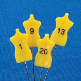 Decorative Numbered Pins