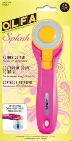 45mm Olfa Splash Rotary Cutter Fairy Floss Pink