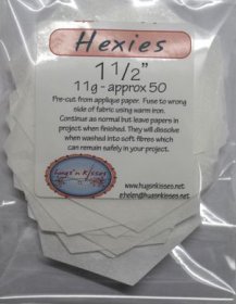 1 1/2 inch hexies x 50