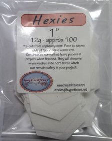 1 inch hexies x 100