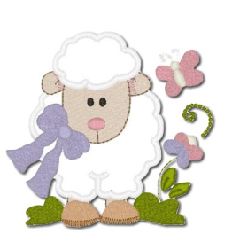 Appliqué Fluffy Sheep CD - Purely Gates