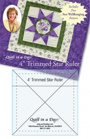 4" Trimmed Star Ruler by Quilt in a Day