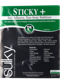 Sulky ® Sticky ™ + - 1 yard x 21 1/2" packet.