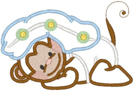 Appliqué Naptime Monkeys CD - Purely Gates
