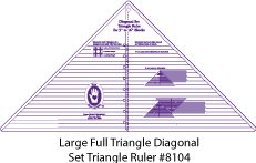 Large Full Triangle Diagonal Set Ruler