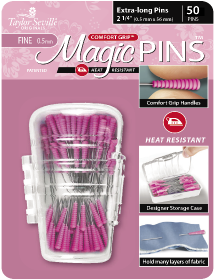 Magic Pins in Designer Case Extra-Long Fine 50pc by Taylor Seville