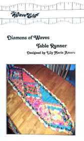 Diamond of Waves Table Runner - by Lily Marie Amaru