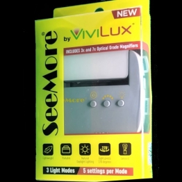 SeeMore® by ViviLux® HandsFree LED Light/Magnifier