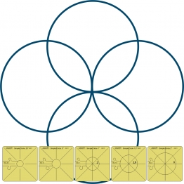 Simple Circles Templates Set 1 - Set of 4 - SC.5 to SC2