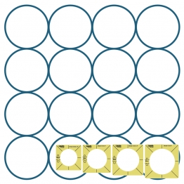 Simple Circles Templates Set 2 - Set of 4 - SC2.5 to SC4