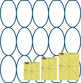 Set of 3 - Simple Ovals Westalee Design