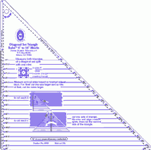 Large Diagonal Set Triangle Ruler