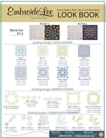 Westalee Design Starry Night 4pc Star Template Block Set 1
