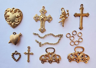 Bookmark - Brass Charms Set