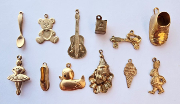 Childhood Memories - Brass Charms Set