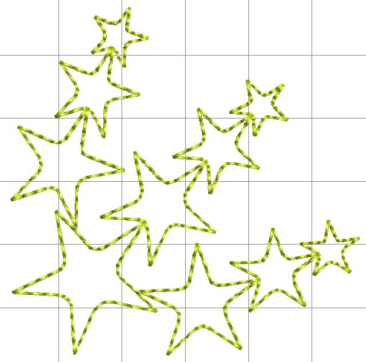 Westalee Design Starry Night 4pc Star Template Block Set 1