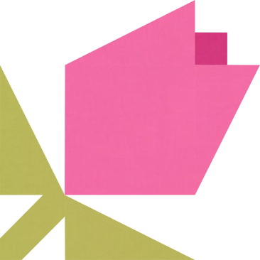 Bloc Loc Half Rectangle Triangle Ruler 2.5” x 4.5”