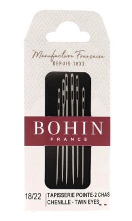 Bohin Chenille/Embroidery Double Eye Assorted 18/22