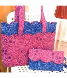 Scalloped Bags or Placemats Set of 4 by Bosal