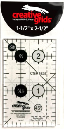 Rectangle Quilt Ruler 1 1/2" x 2 1/2" - Creative Grids