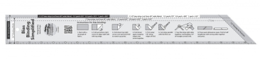 Bias Binding Simplified Quilt Ruler - Creative Grids