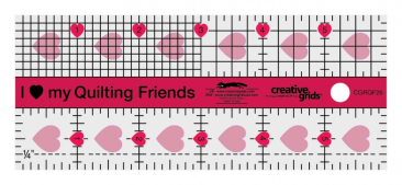 I Love My Quilting Friends Mini Quilt Ruler