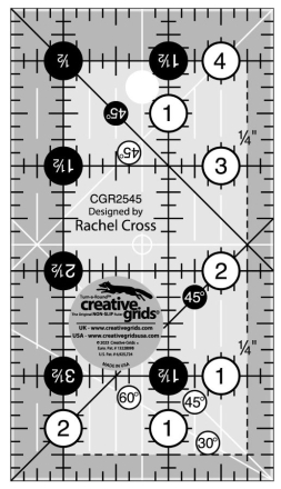 Rectangle Quilt Ruler 2 1/2" x 4 1/2" - Creative Grids