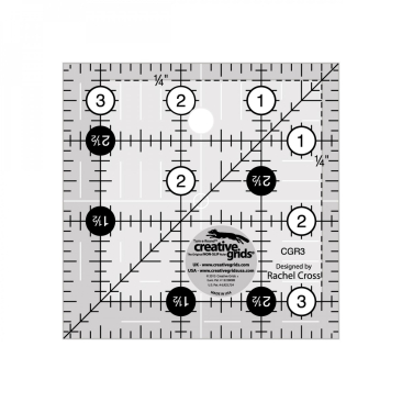 Quilt Ruler 3.5" Square - Creative Grids