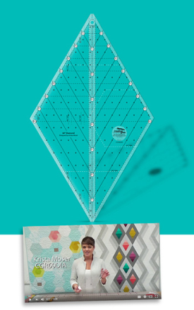 60° Diamond Ruler - Creative Grids