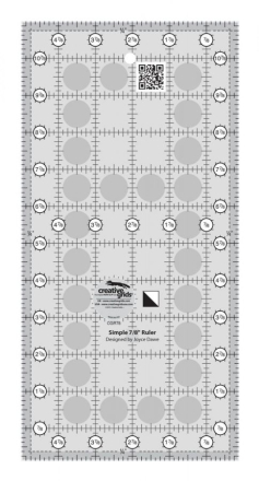 Simple 7/8" Triangle Maker Ruler  - Creative Grids