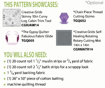 Carnival Table Runner Pattern - Cut Loose Press
