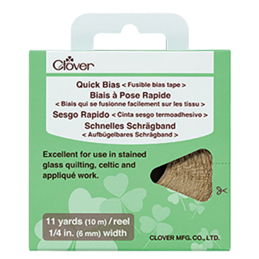 Quick Bias 1/4 inch Gold or Silver - 10m by Clover